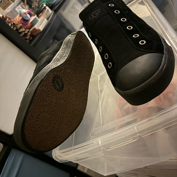 UGG slip on sneakers, black suede - Picture 2 of 5
